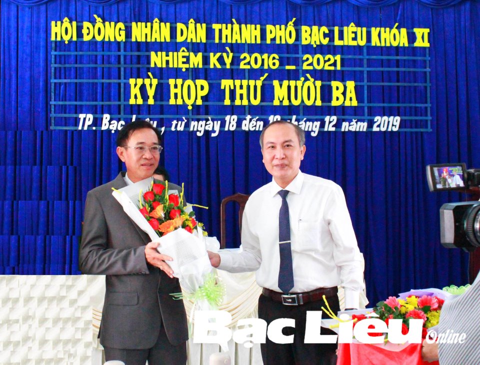 Ông Lê Hoàng Vinh được bầu giữ chức Phó Chủ tịch UBND TP. Bạc Liêu